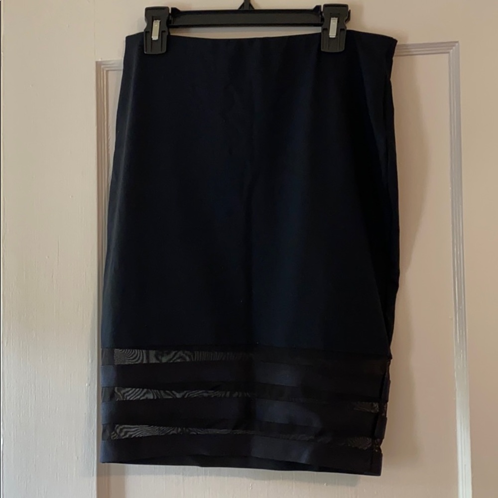 Bebe elastic waist midi skirt